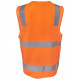 HI VIS Zipper Safety Vest With Reflective Tape HI VIS Zipper Safety Vest With Reflective Tape