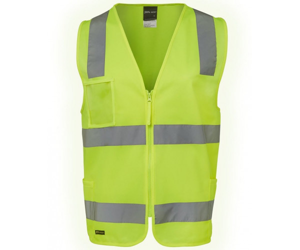 HI VIS Zipper Safety Vest With Reflective Tape HI VIS Zipper Safety Vest With Reflective Tape