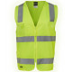 HI VIS Zipper Safety Vest With Reflective Tape HI VIS Zipper Safety Vest With Reflective Tape