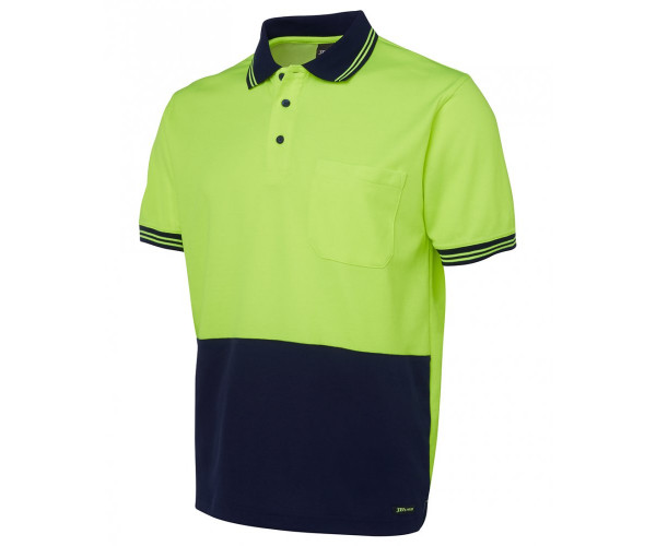 JBs HI VIS S/S COTTON BACK POLO