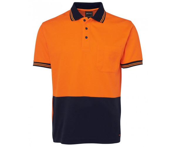 JBs HI VIS S/S COTTON BACK POLO