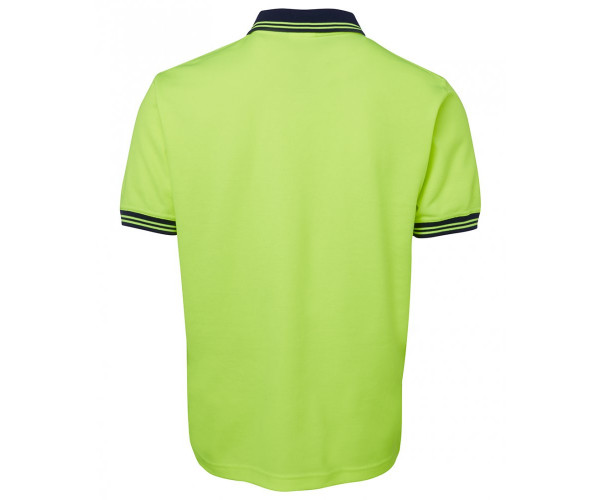 JBs HI VIS S/S COTTON BACK POLO