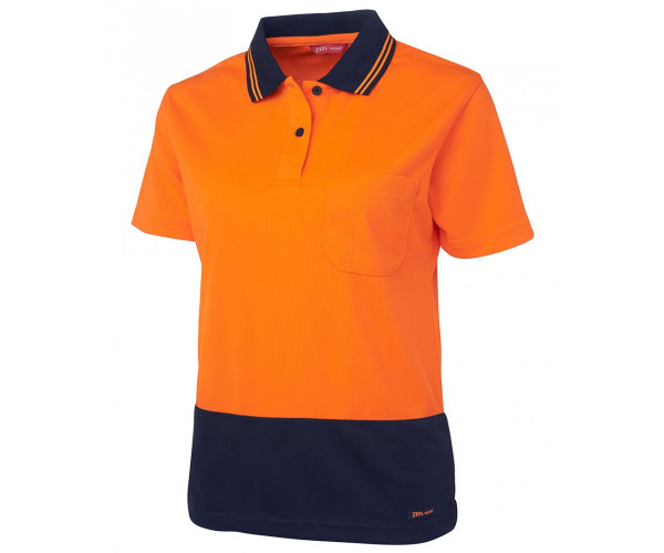 LADIES HI VIS S/S COMFORT POLO LADIES HI VIS S/S COMFORT POLO
