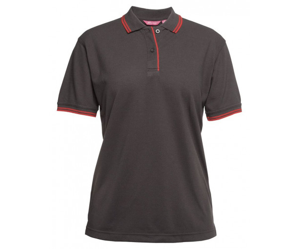 Ladies Polo Shirt With Pin Stripe Ladies Polo Shirt With Pin Stripe