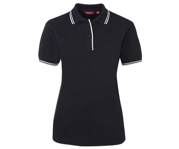 Ladies Polo Shirt With Pin Stripe Ladies Polo Shirt With Pin Stripe
