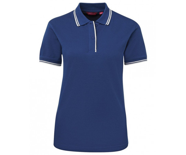 Ladies Polo Shirt With Pin Stripe Ladies Polo Shirt With Pin Stripe