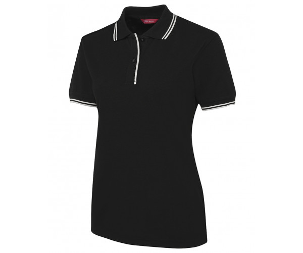 Ladies Polo Shirt With Pin Stripe Ladies Polo Shirt With Pin Stripe