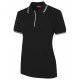 Ladies Polo Shirt With Pin Stripe Ladies Polo Shirt With Pin Stripe