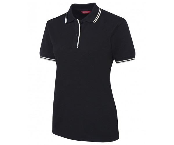 Ladies Polo Shirt With Pin Stripe Ladies Polo Shirt With Pin Stripe