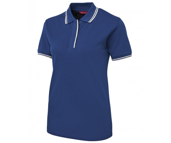 Ladies Polo Shirt With Pin Stripe Ladies Polo Shirt With Pin Stripe