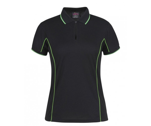 Ladies Polo Shirt With Piping Ladies Polo Shirt With Piping
