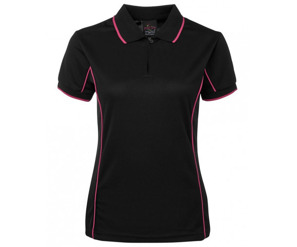 Ladies Polo Shirt With Piping Ladies Polo Shirt With Piping