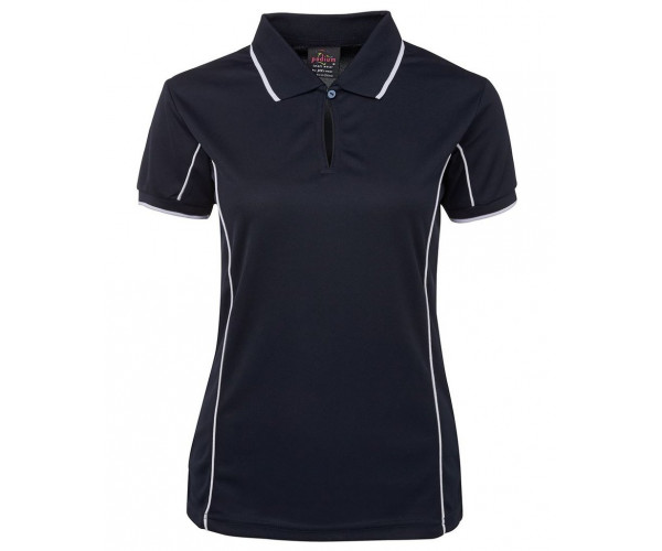 Ladies Polo Shirt With Piping Ladies Polo Shirt With Piping