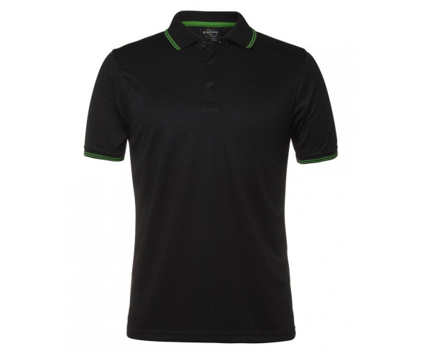 Polo Shirt With Pin Stripe Colar and Sleeves