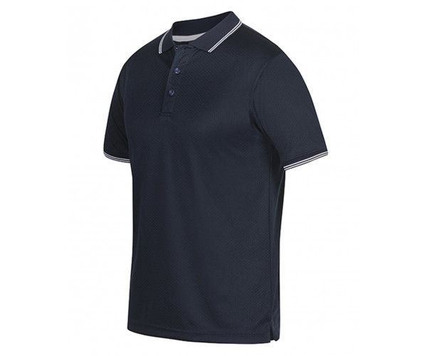 Polo Shirt With Pin Stripe Colar and Sleeves