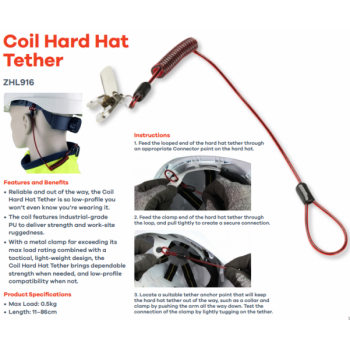 Hard Hat Tether Lanyard