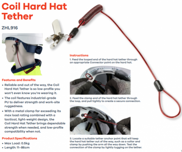 Hard Hat Tether Lanyard Hard Hats
