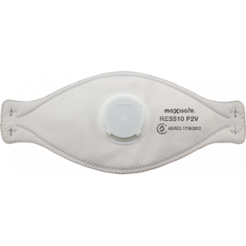 Maxisafe P2 Valved 3-Panel Flatfold Respirator Box Of 20