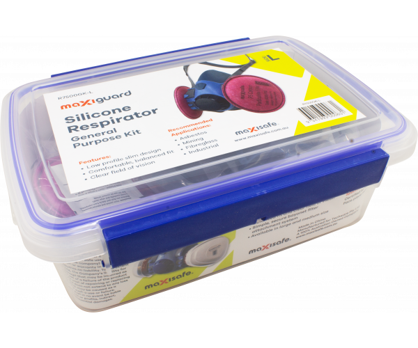 Maxiguard Half Mask Silicone Silica General Purpose Kit Maxiguard Half Mask Silicone Silica General Purpose Kit Half Masks