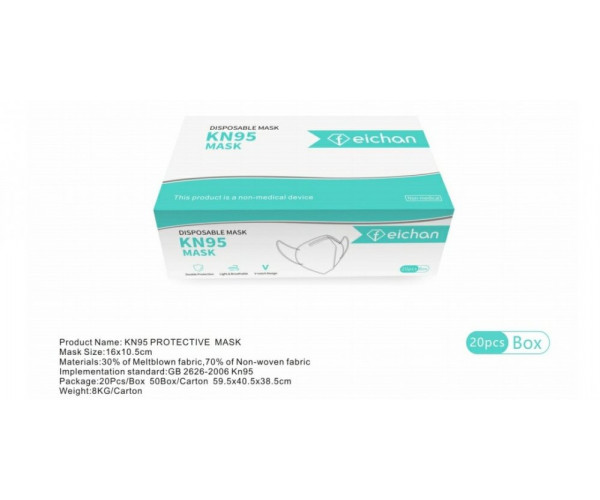 KN95 Respirator Face Mask BOX OF 20 KN95 Respirator Face Mask BOX OF 20