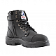 Steel Blue Argyle Zip Scuff Boot 312652 Cowhide leather safety work boot with zip, lace-up, padded collar, scuff cap, and TPU outsole. Meets international safety standards