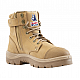 Steel Blue Argyle Zip Scuff Boot 312652 Cowhide leather safety work boot with zip, lace-up, padded collar, scuff cap, and TPU outsole. Meets international safety standards