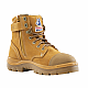 Steel Blue Argyle Zip Scuff Boot 312652 Cowhide leather safety work boot with zip, lace-up, padded collar, scuff cap, and TPU outsole. Meets international safety standards