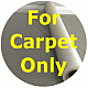 Temporary Self Adhesive Carpet Protection Plastic Film 1M Carpet Protection Film Self Adhesive 1m X 100m in Clear - Front View