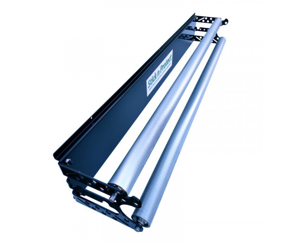 Bench Top Twin Roller Masking Film Dispenser - Multiple Setup Functionality Twin Roller Masking Film Dispenser for Self Adhesive Films
