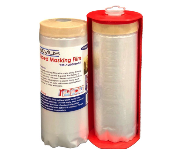 Stylus Pre Taped Masking Film With Dispenser in [colour] - Front View