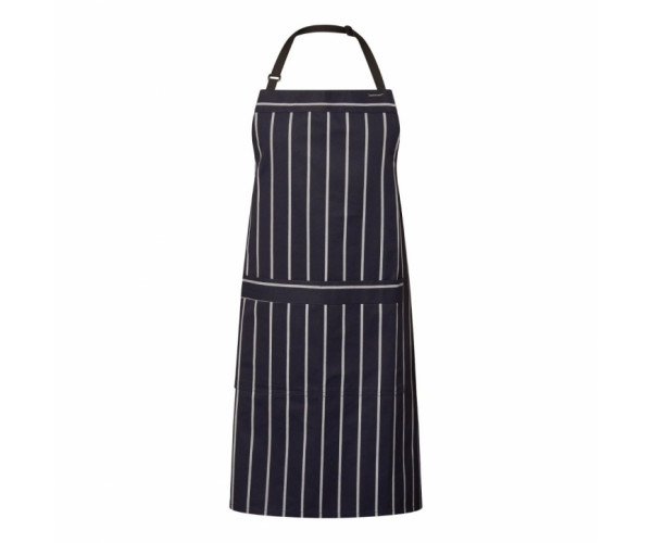 FULL BIB CAFÉ STRIPE APRON WITH POCKET CA030 FULL BIB CAFÉ STRIPE APRON WITH POCKET CA030