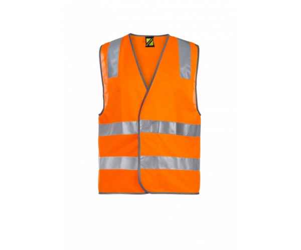 UNISEX HI VIS SAFETY VEST WITH REFLECTIVE TAPE