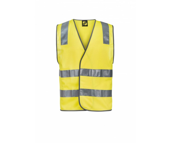 UNISEX HI VIS SAFETY VEST WITH REFLECTIVE TAPE