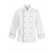 EXECUTIVE CHEFS JACKET WITH PIPING - LONG SLEEVE CJ037