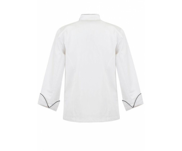 EXECUTIVE CHEFS JACKET WITH PIPING - LONG SLEEVE CJ037