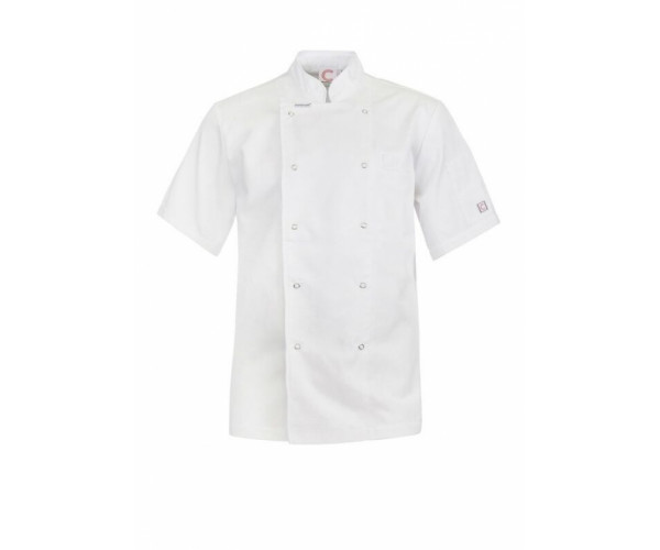 EXECUTIVE CHEFS JACKET WITH PRESS STUDS - SHORT SLEEVE CJ040 EXECUTIVE CHEFS JACKET WITH PRESS STUDS - SHORT SLEEVE CJ040