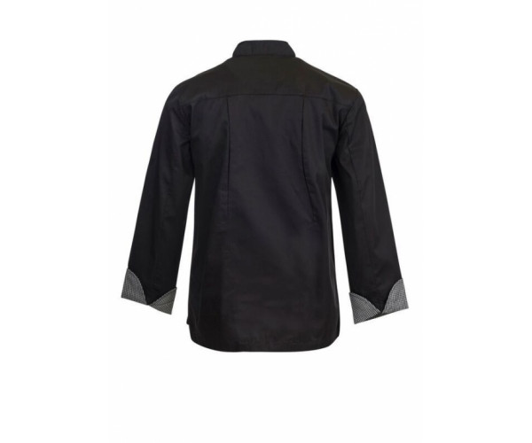 EXECUTIVE CHEFS LIGHTWEIGHT VENTED JACKET WITH CHECKED DETAIL EXECUTIVE CHEFS LIGHTWEIGHT VENTED JACKET WITH CHECKED DETAIL