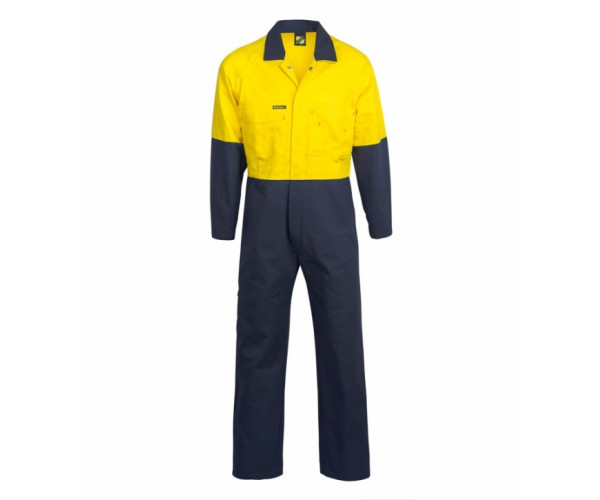 HI VIS TWO TONE POLY/COTTON COVERALLS LONG 50% OFF HI VIS TWO TONE POLY/COTTON COVERALLS LONG 50% OFF