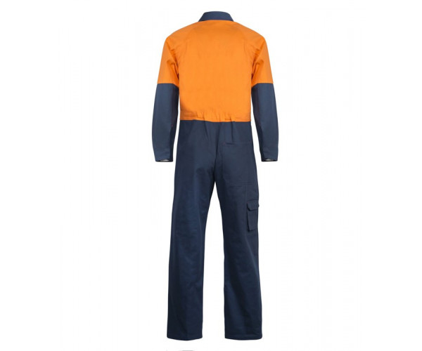 HI VIS TWO TONE POLY/COTTON COVERALLS LONG 50% OFF HI VIS TWO TONE POLY/COTTON COVERALLS LONG 50% OFF