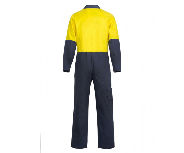 HI VIS TWO TONE POLY/COTTON COVERALLS LONG 50% OFF HI VIS TWO TONE POLY/COTTON COVERALLS LONG 50% OFF
