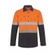 2 TONES HALF PLKET SHIRT WITH REFLECTIVE TAPE 2 TONES HALF PLKET SHIRT WITH REFLECTIVE TAPE