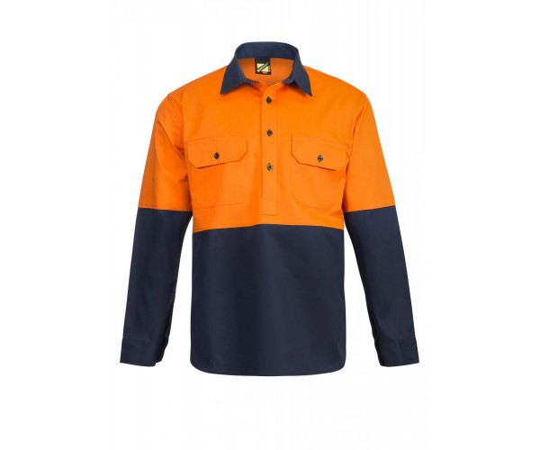HYBRID TWO TONE SHIRT 100% Cotton Drill 310gsm / 155gsm HYBRID TWO TONE SHIRT 100% Cotton Drill 310gsm / 155gsm