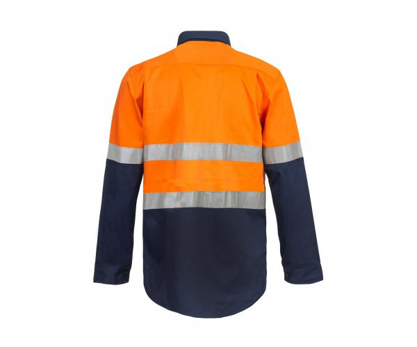 2 TONES HALF PLKET SHIRT WITH REFLECTIVE TAPE 2 TONES HALF PLKET SHIRT WITH REFLECTIVE TAPE