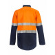 2 TONES HALF PLKET SHIRT WITH REFLECTIVE TAPE 2 TONES HALF PLKET SHIRT WITH REFLECTIVE TAPE