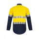 2 TONES HALF PLKET SHIRT WITH REFLECTIVE TAPE 2 TONES HALF PLKET SHIRT WITH REFLECTIVE TAPE