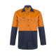 HI VIS TWO TONE LONG SLEEVE COTTON DRILL SHIRT HI VIS TWO TONE LONG SLEEVE COTTON DRILL SHIRT