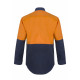 HI VIS TWO TONE LONG SLEEVE COTTON DRILL SHIRT HI VIS TWO TONE LONG SLEEVE COTTON DRILL SHIRT