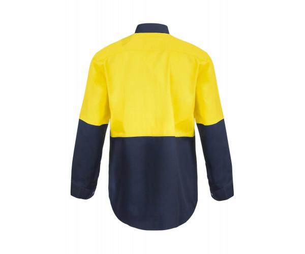 FOOD INDUSTRY TWO TONE LONG SLEEVE SHIT WITH PRESS STUDS AND NO POCKETS FOOD INDUSTRY TWO TONE LONG SLEEVE SHIT WITH PRESS STUDS AND NO POCKETS