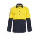 HIVIS COTTON DRILL SHIRT WITH SEMI GUSSET LONG SLEEVES