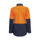 LADIES LIGHTWEIGHT HIVIS LONG SLEEVES VENTED COTTON DRILL SHIRT LADIES LIGHTWEIGHT HIVIS LONG SLEEVES VENTED COTTON DRILL SHIRT